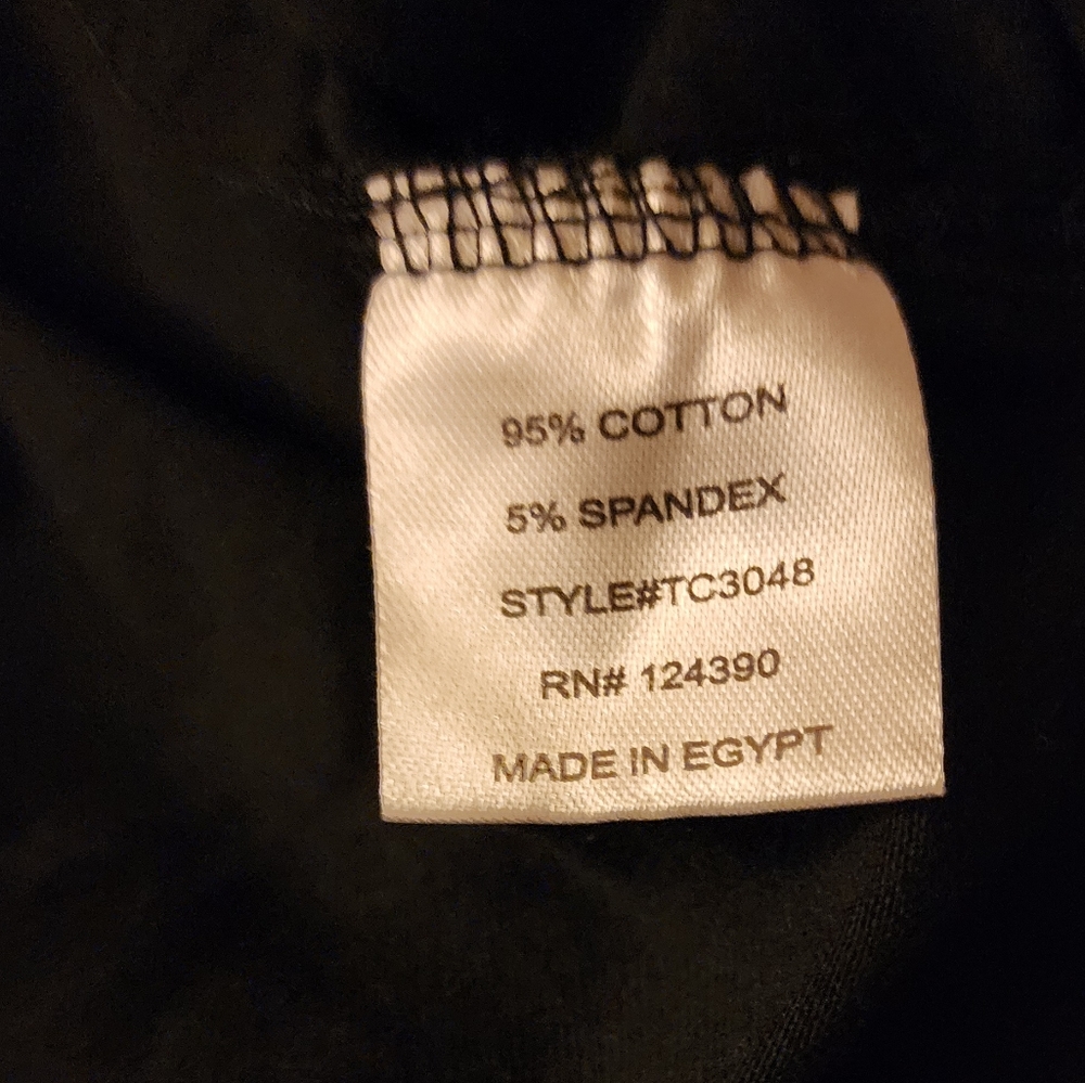 NWOT Jasmine Black Sharkbite Hem Long Sleeve Print T-shirt Women's XL - Picture 5 of 5